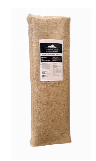 Havelock Wool PRO Batt insulation - R22 | 16" OC