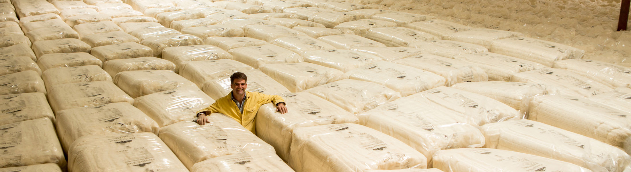 Havelock Wool insulation bags ready for distribution
